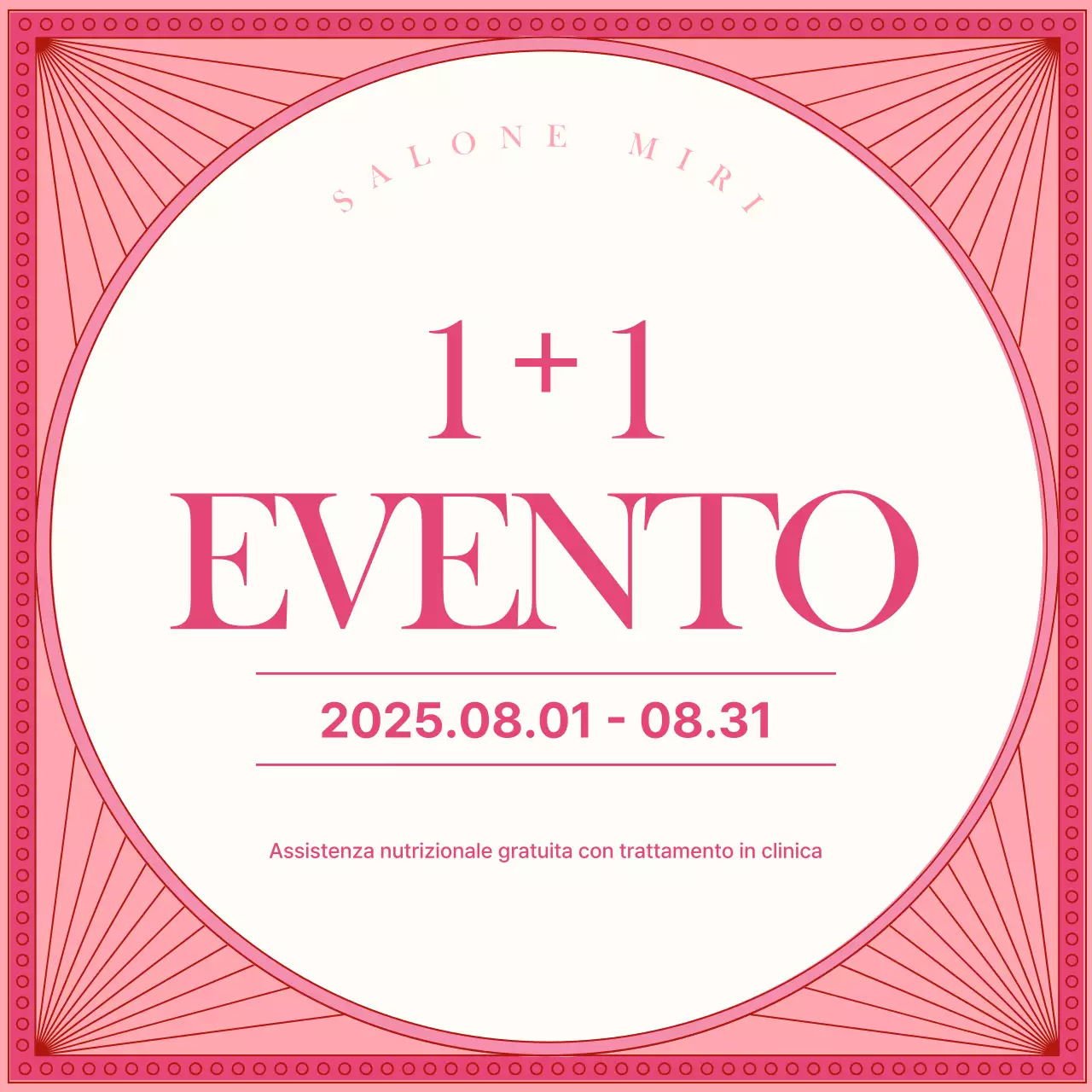 Promozione Pink Modern 11 Evento