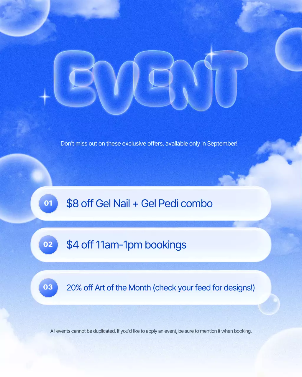 Blue's Kitsch Nail Shop Event Promotion