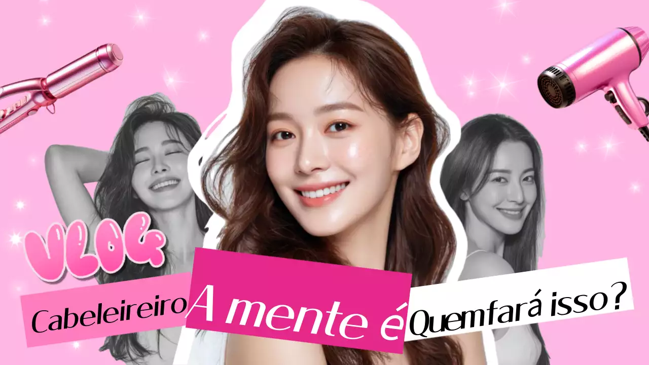 Anúncio de penteado Pink Pop