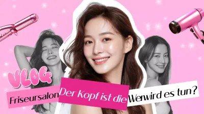 Pink Pop Hairstyling Werbung