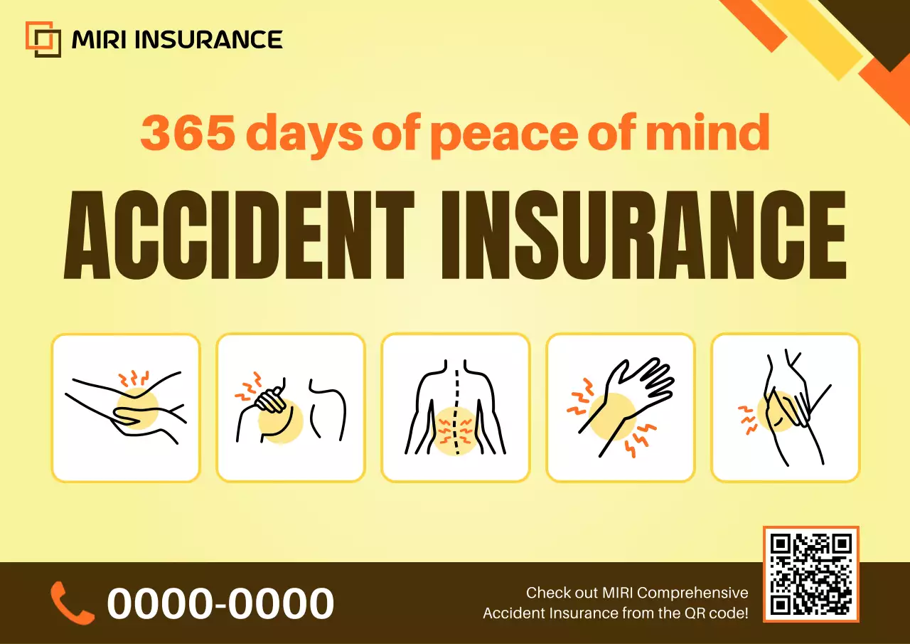 yellow modern insurance promotion