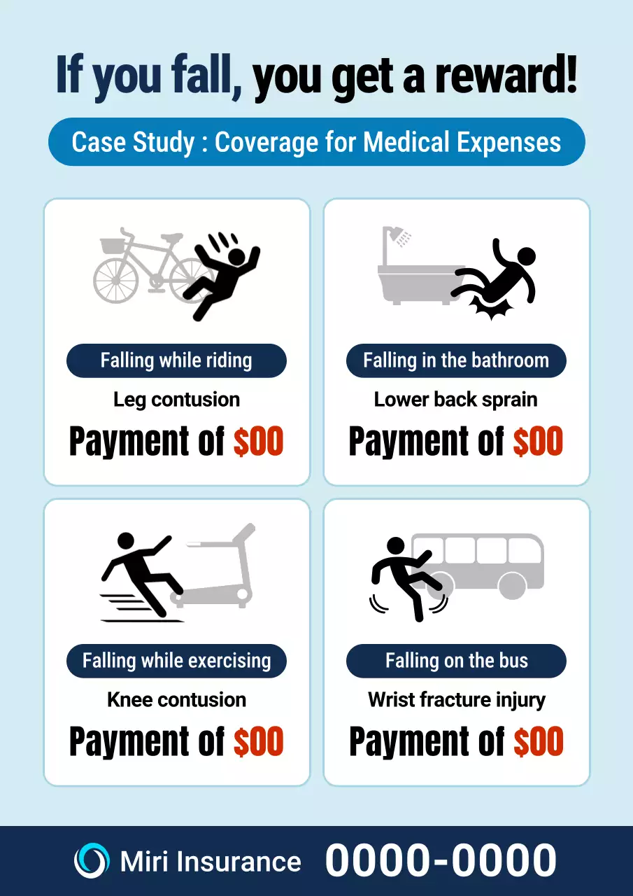 blue modern insurance promotion