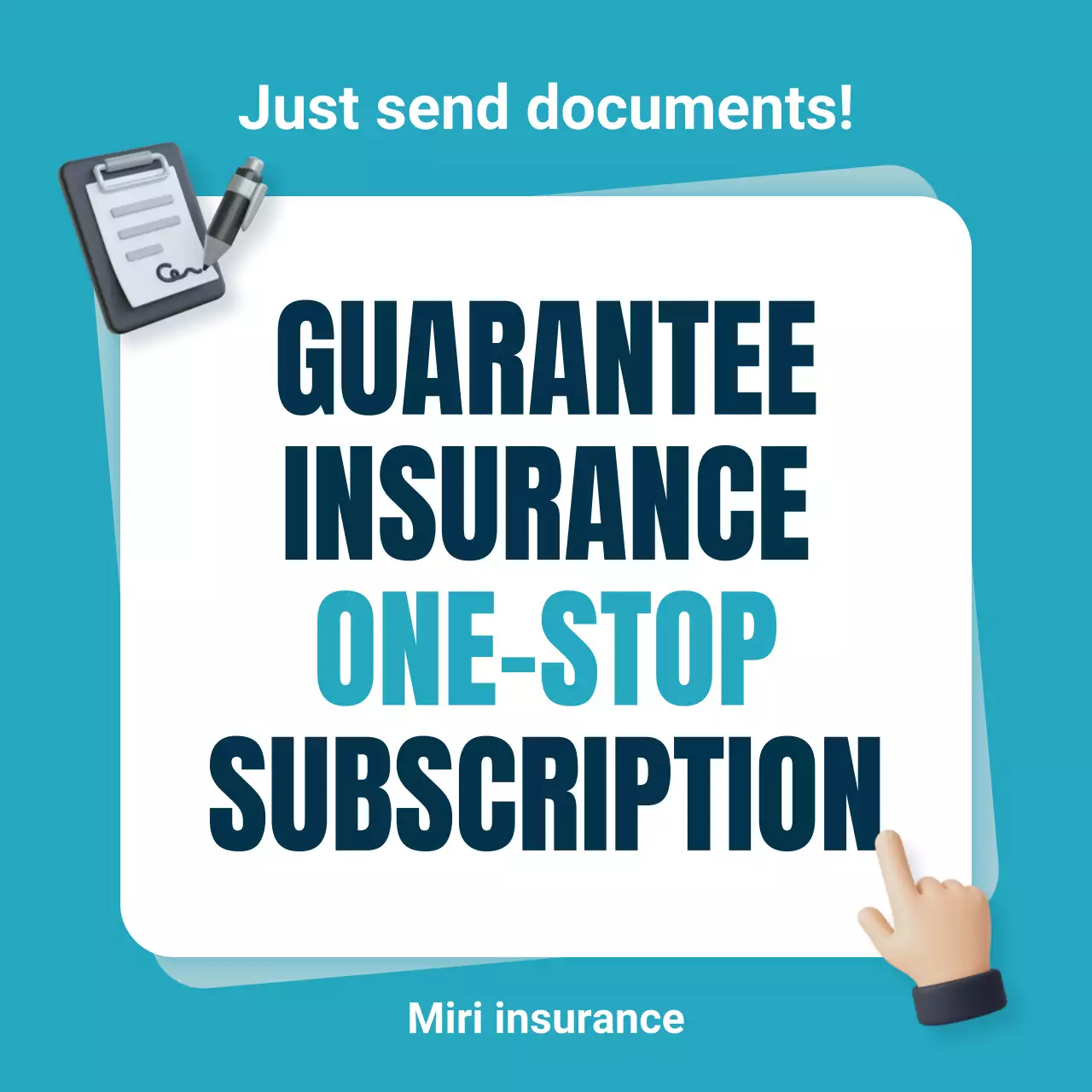 teal modern insurance promotion