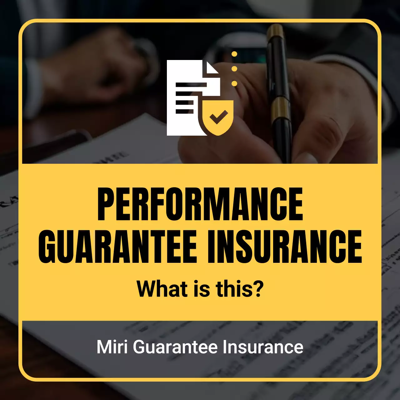 yellow professional insurance promotion