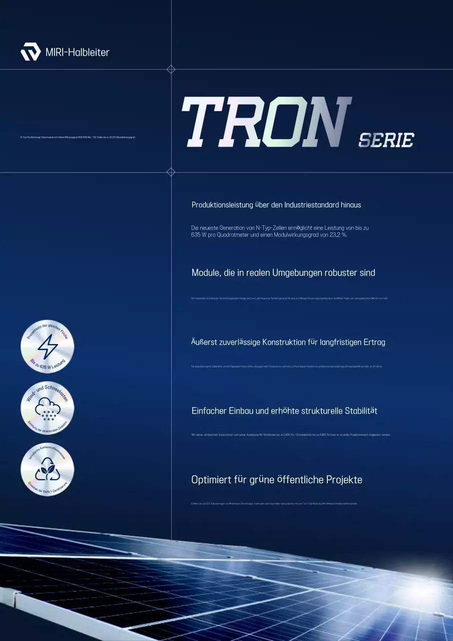 Einführung von Blue Modern Solar Products