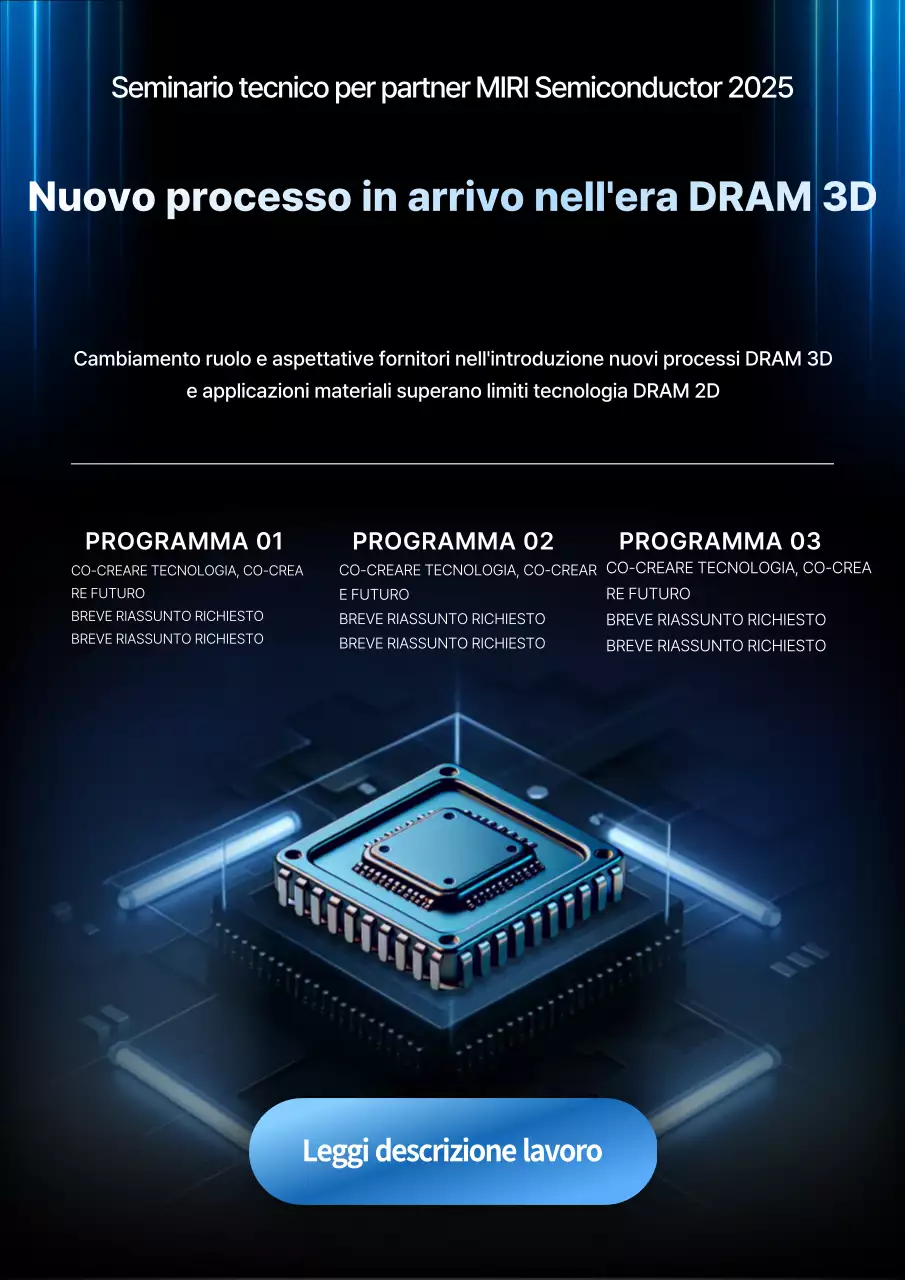 Reclutamento per il seminario Blue Modern Technology