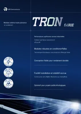 Présentation des produits solaires modernes de Blue