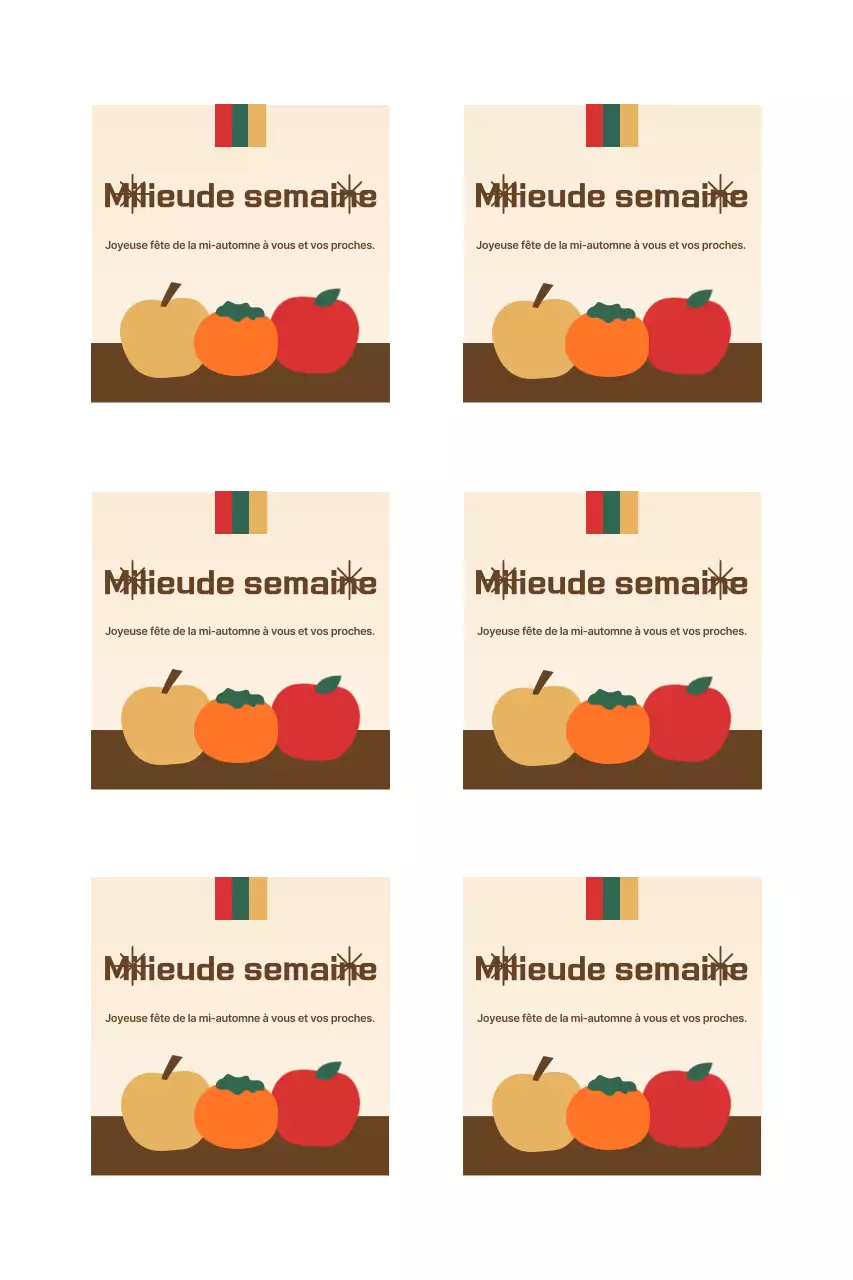 Salutations traditionnelles de Chuseok avec des fruits