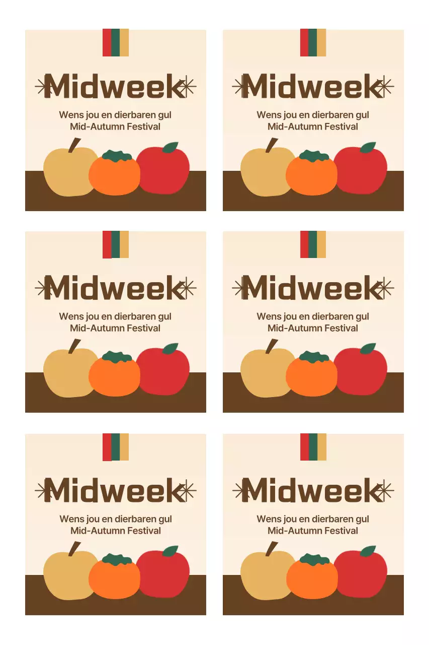 Traditionele Chuseok-begroetingen met fruit