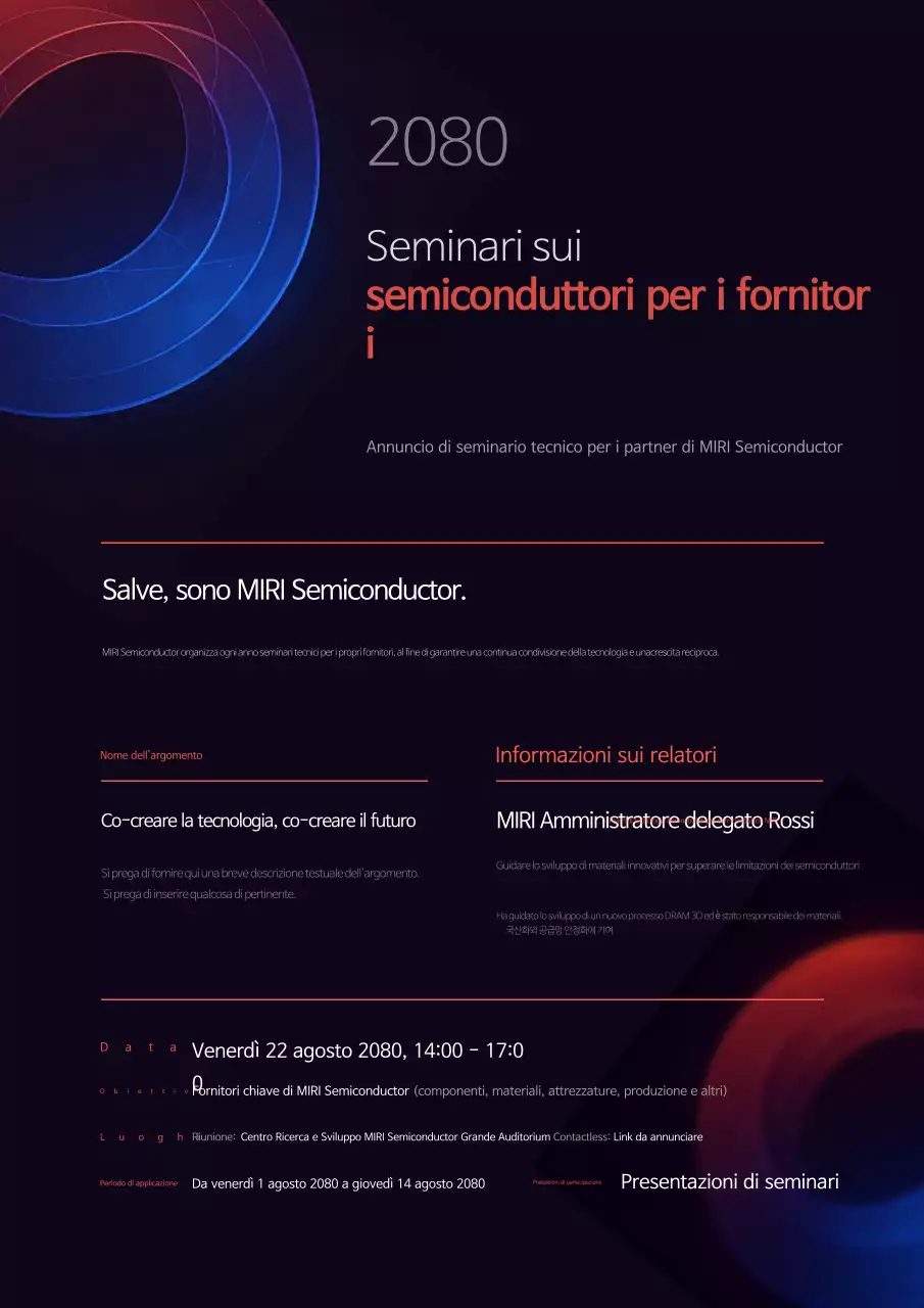 Guida al seminario sui semiconduttori moderni neri