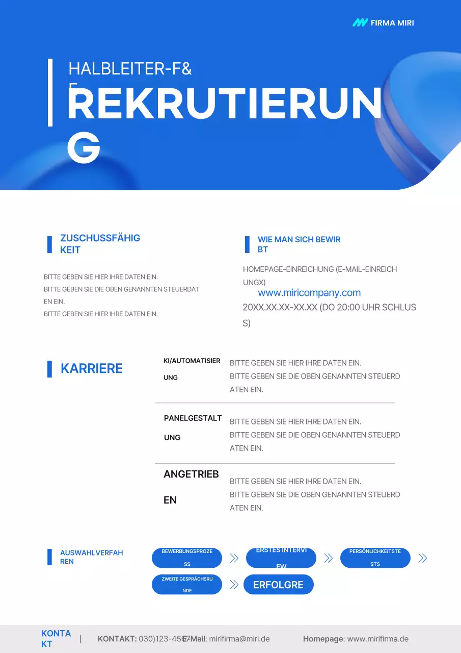 Stellenausschreibung der Firma Blue's Simple Semiconductor