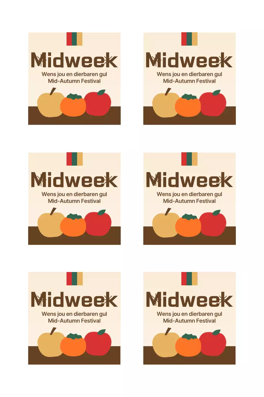 Traditionele Chuseok-begroetingen met fruit