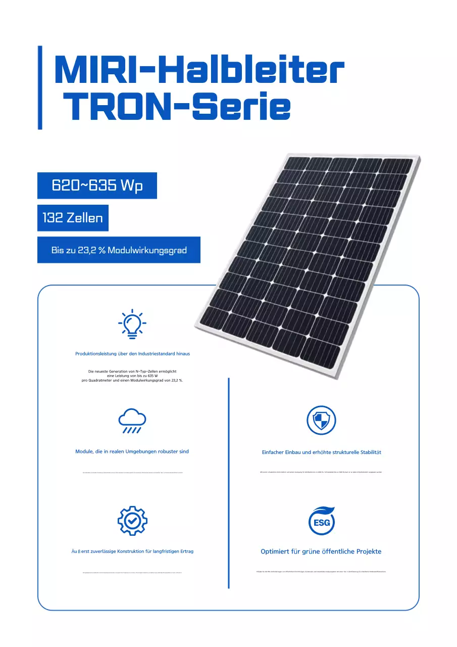 Einführung des Blue Modern Solar Panel-Produkts