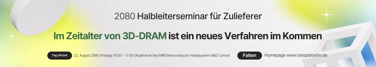 Leitfaden zum Seminar „Moderne Halbleiter“ in Grau und Limettengrün