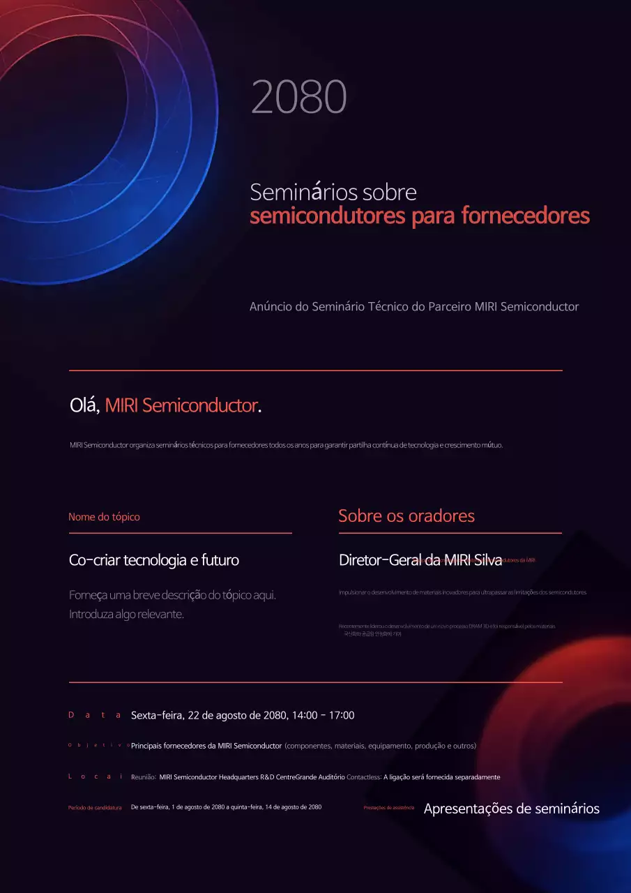 Guia do Seminário Black Modern Semiconductor