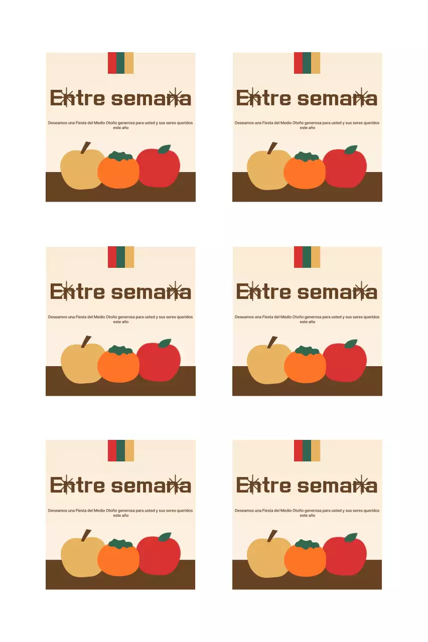 Saludos tradicionales de Chuseok con fruta