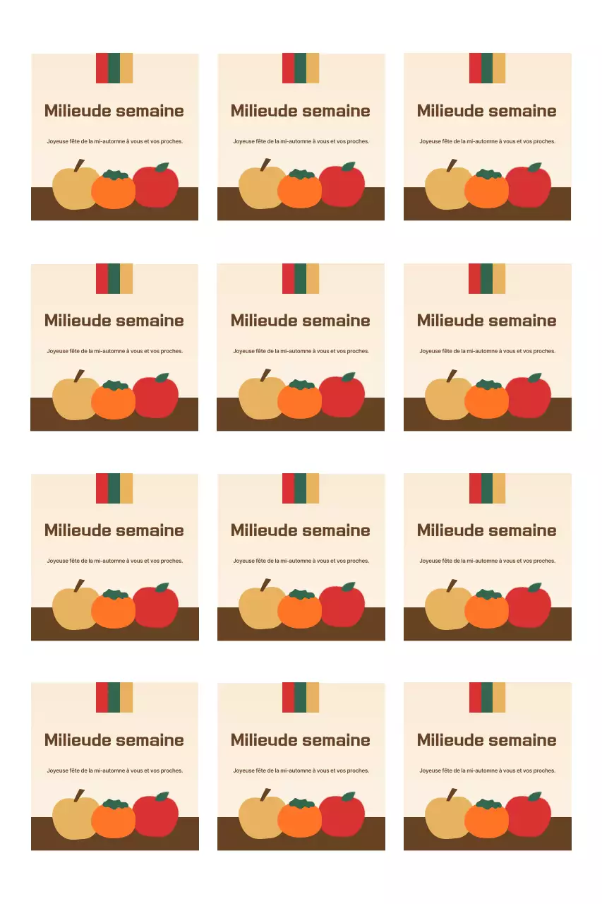 Salutations traditionnelles de Chuseok avec des fruits