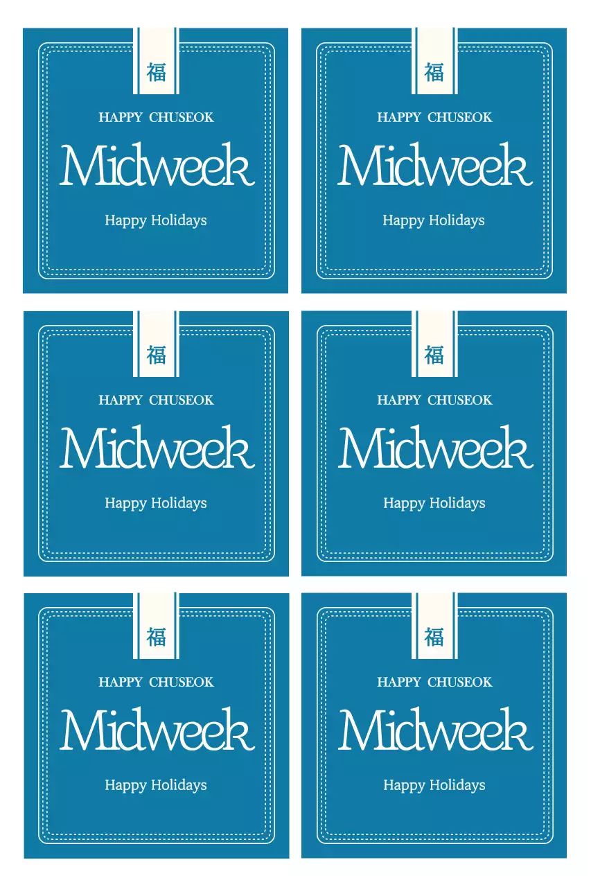 Lời chào Chuseok nhẹ nhàng mang hơi hướng truyền thống