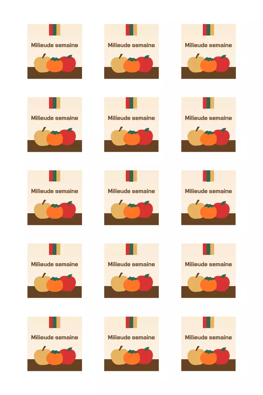 Salutations traditionnelles de Chuseok avec des fruits