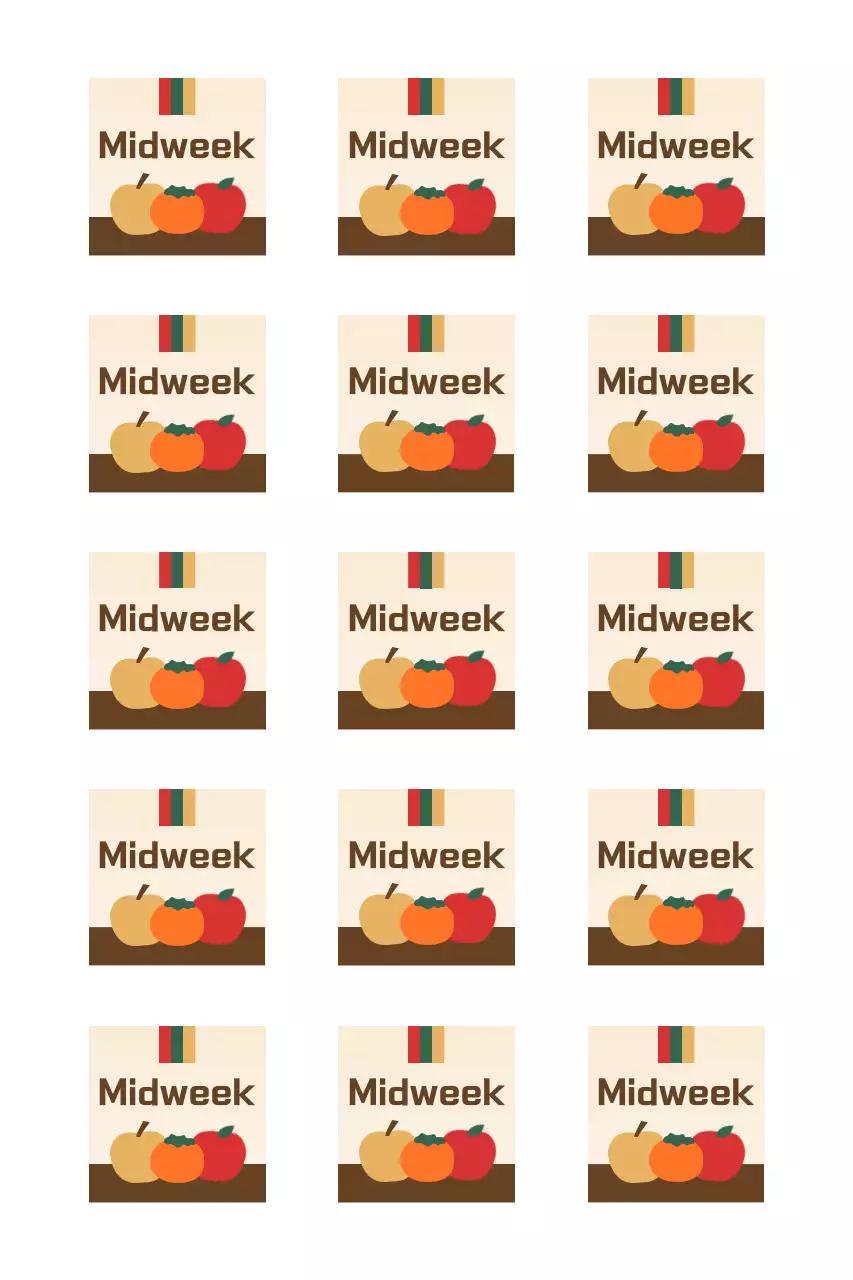 Traditionele Chuseok-begroetingen met fruit