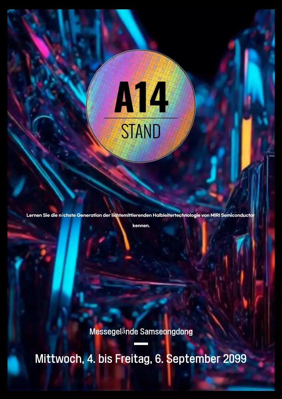 Neon Cyber Technology Ausstellung