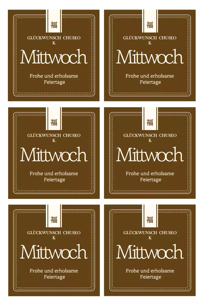 Eine ruhige Chuseok-Begrüßung mit traditionellem Flair