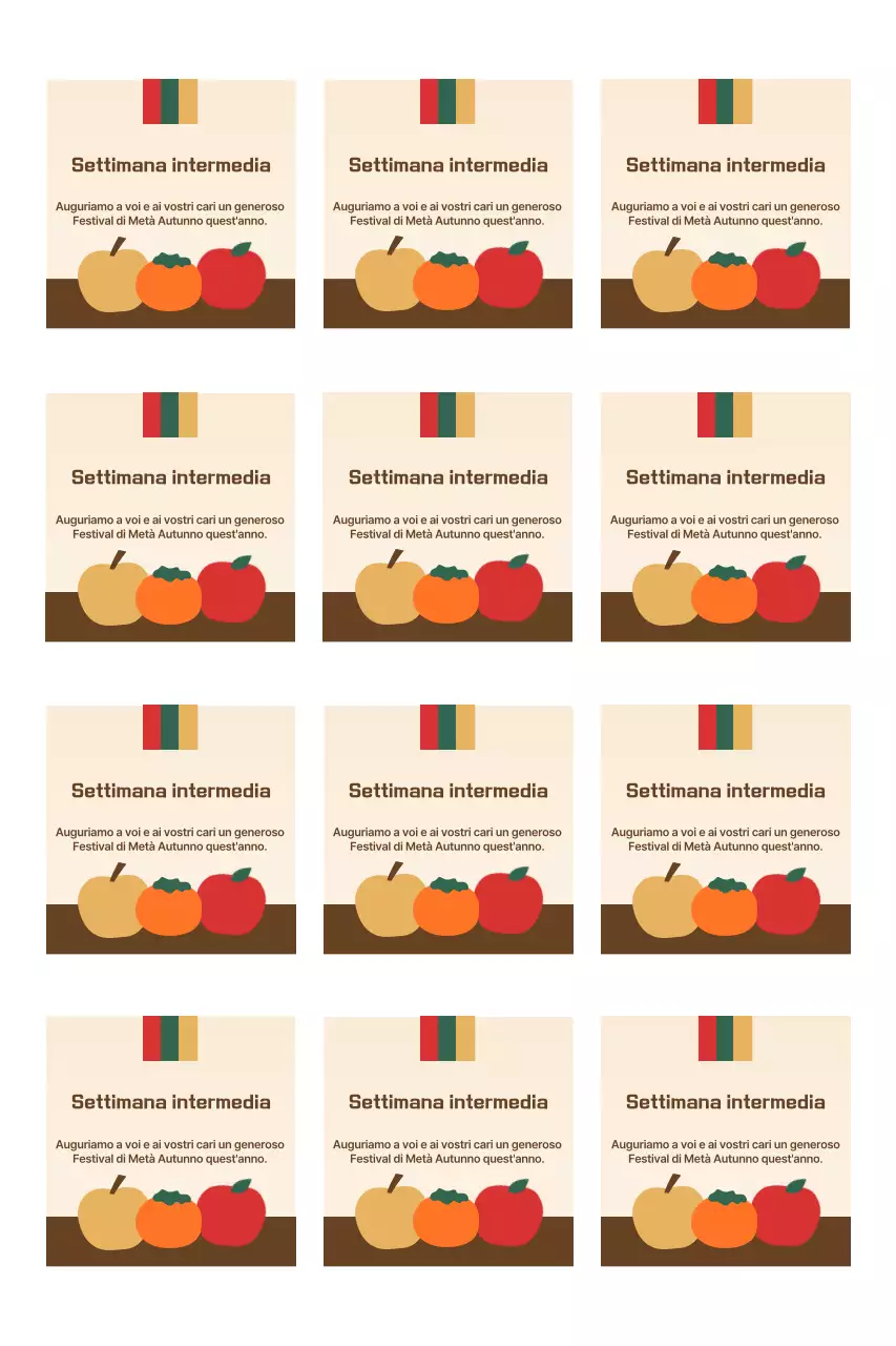 Saluti tradizionali Chuseok con frutta