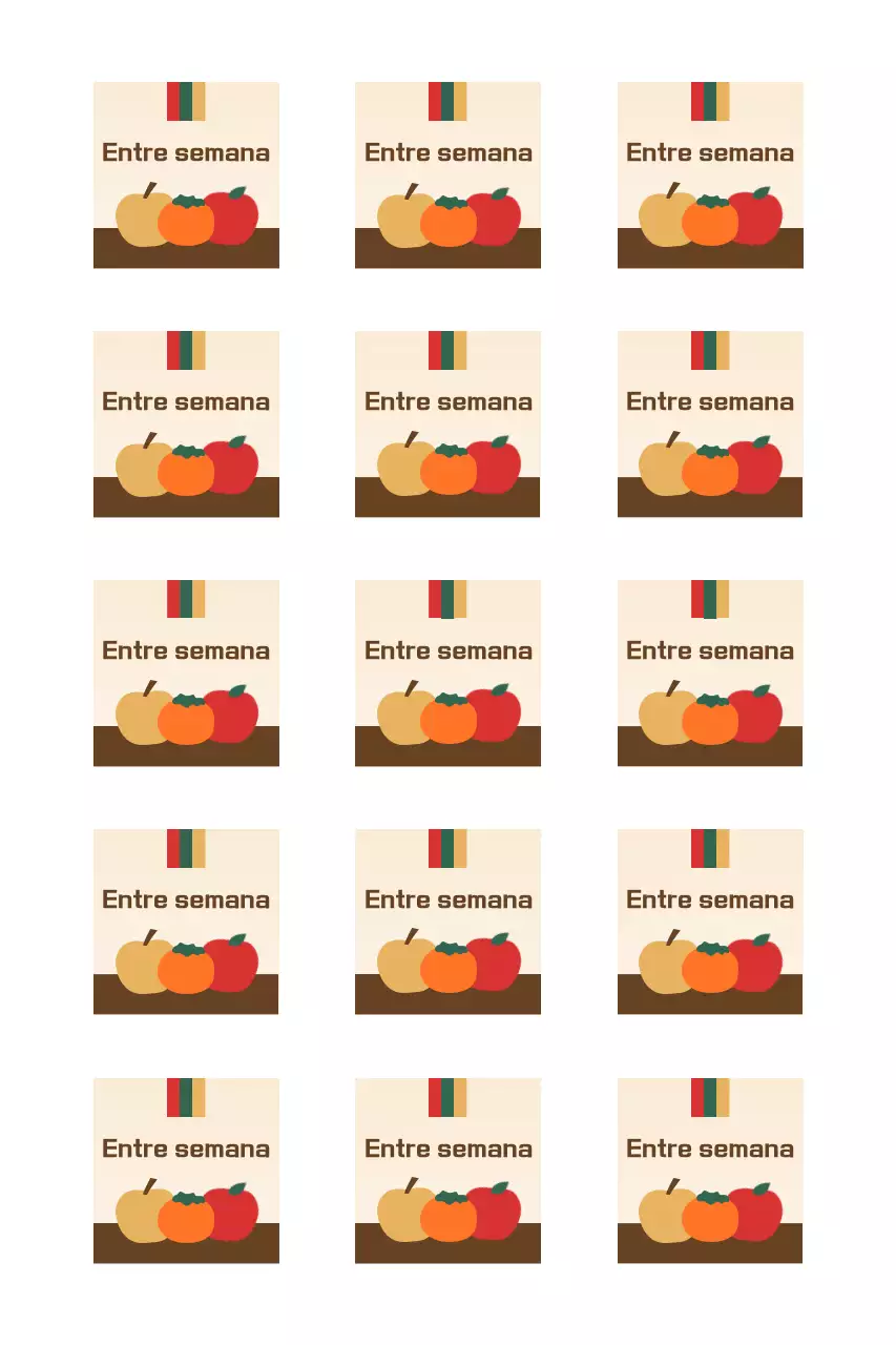 Saludos tradicionales de Chuseok con fruta