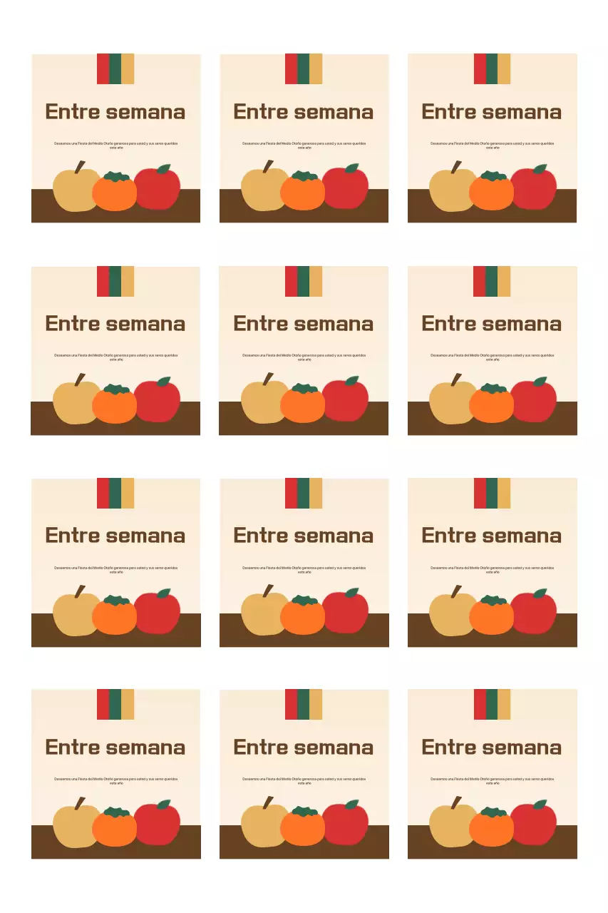 Saludos tradicionales de Chuseok con fruta