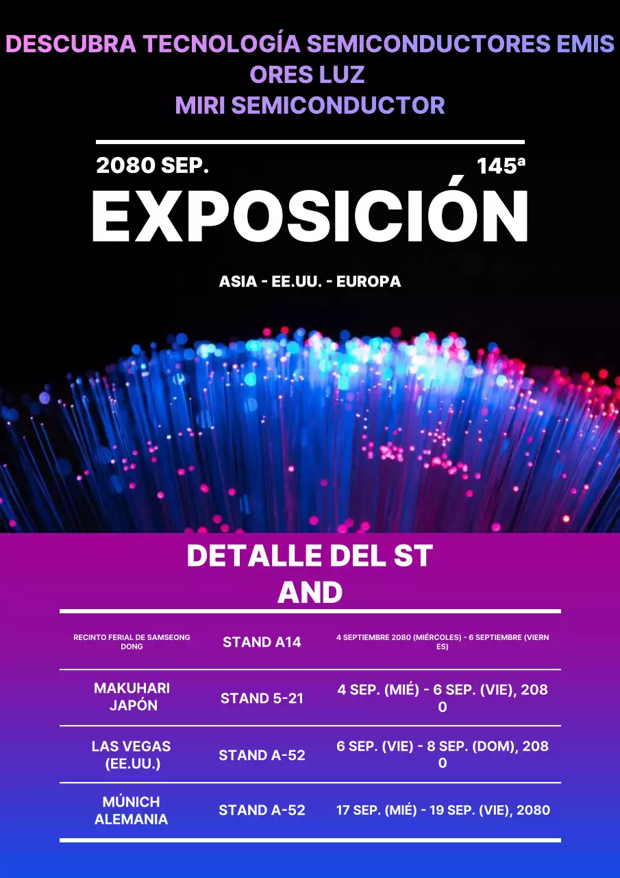Guía de la Exposición de Tecnología Moderna de Neón