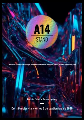 Exposición de tecnología cibernética de neón