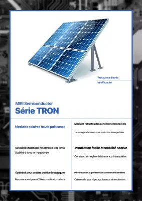 Promotion du produit Blue Modern Solar Module