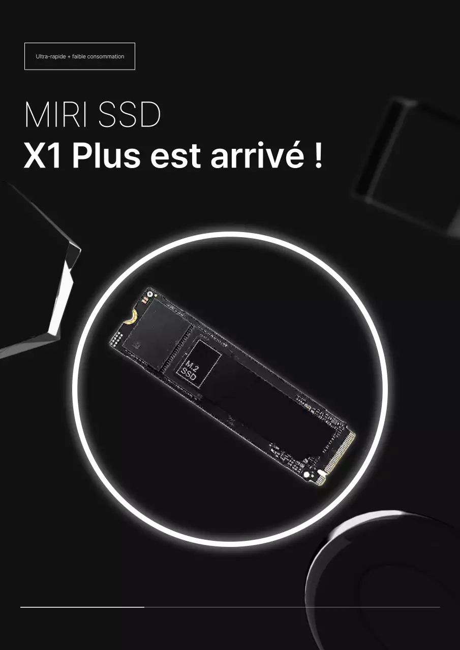 Promotion des produits de technologie moderne noire
