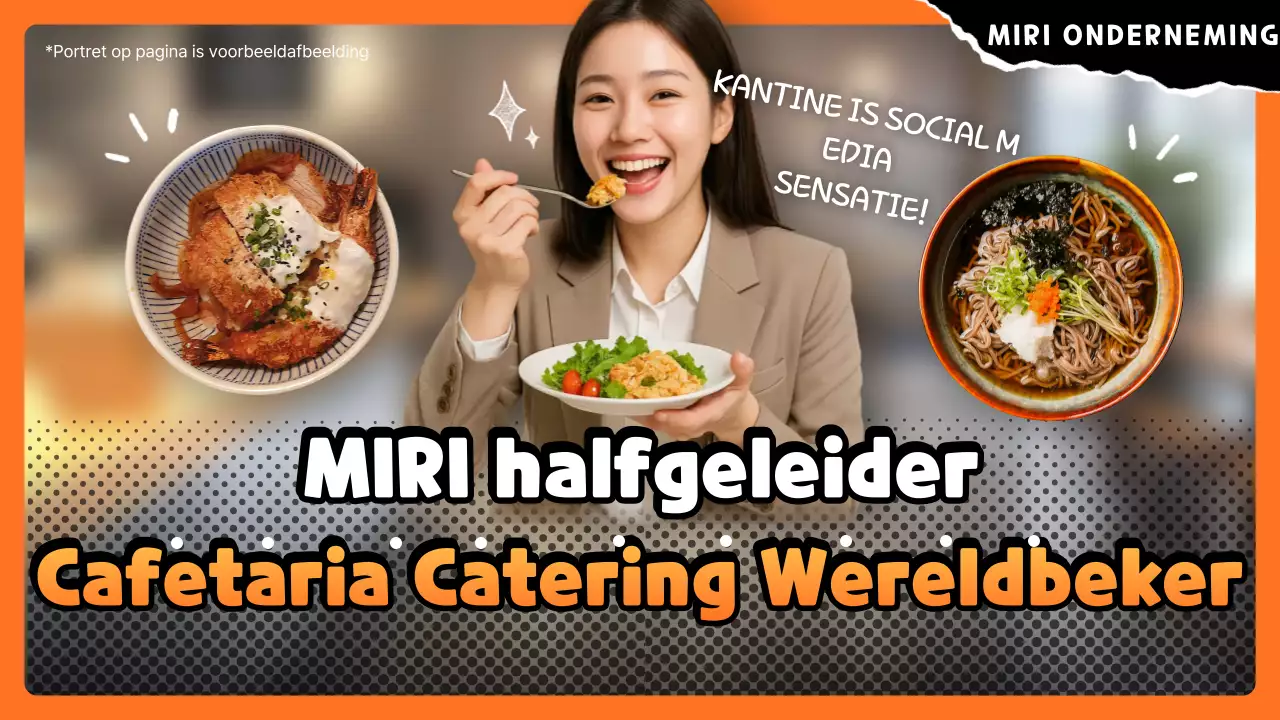 Oranje Retro Food Advertentie