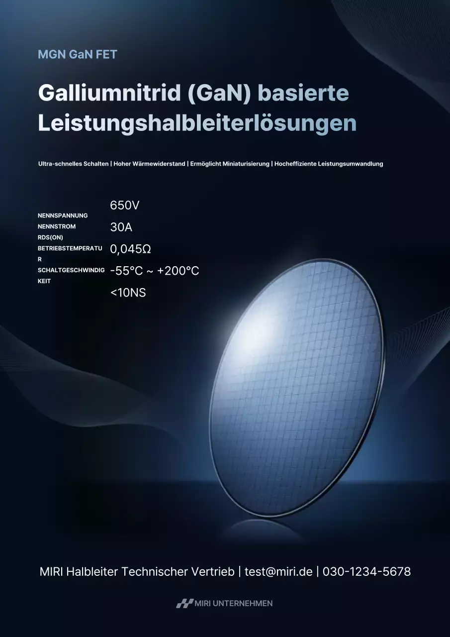Blaue moderne Halbleiterwerbung