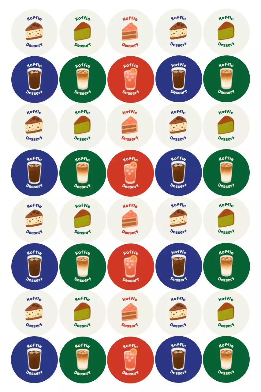 Witte Pop Coffee Sticker