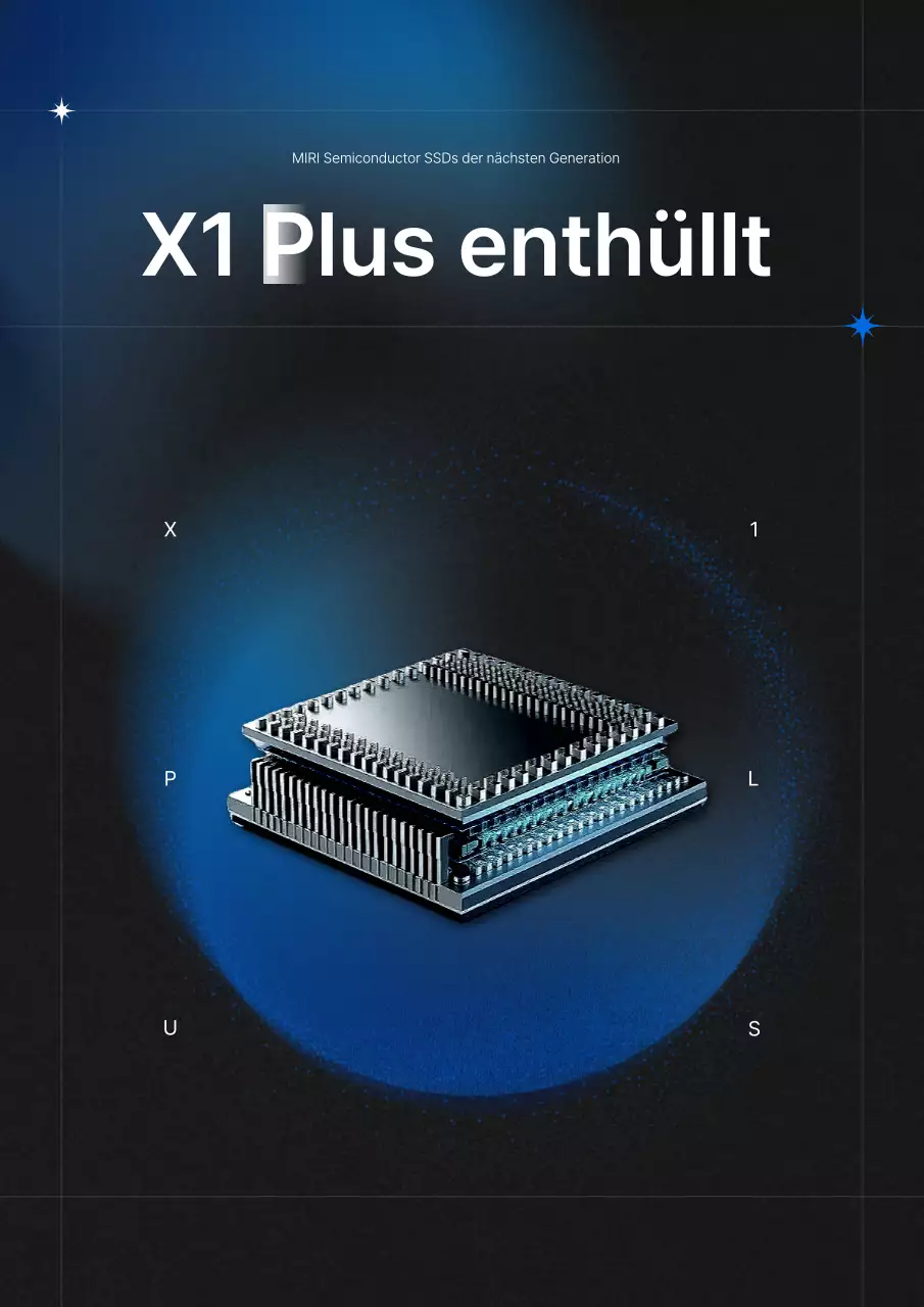 Blaue moderne Technologie-Werbung