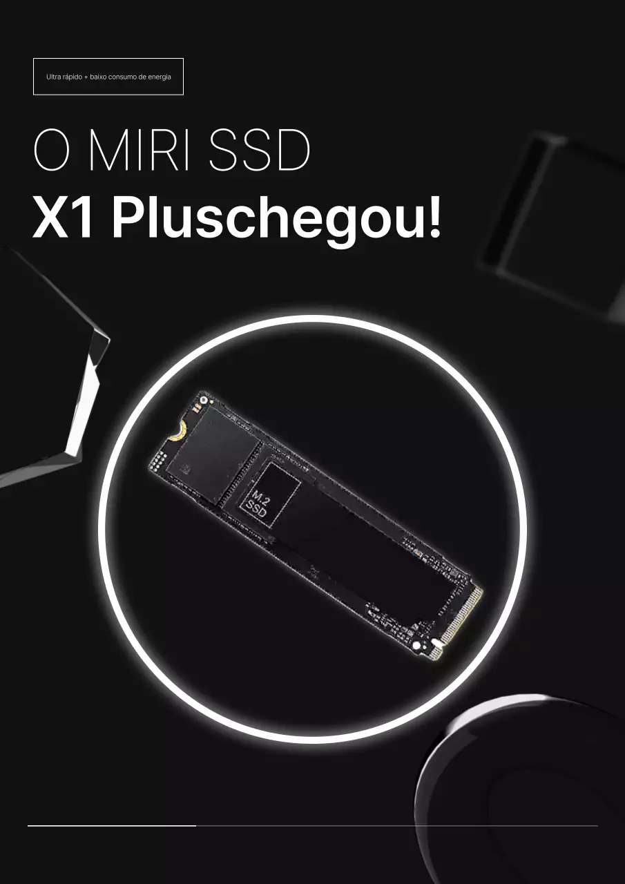 Promoção de produtos de tecnologia moderna preta