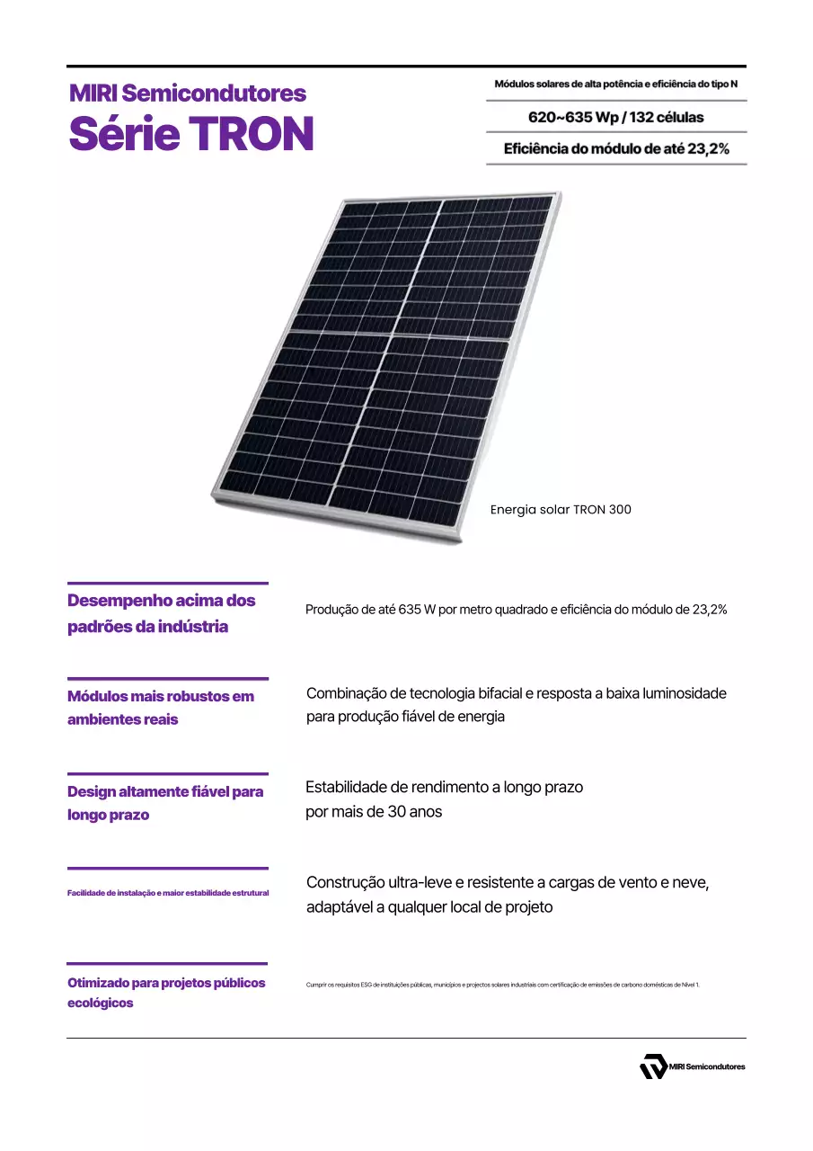 Promoção de produtos solares modernos Bora