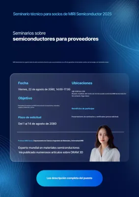 Anuncio de reclutamiento del Seminario Blue Modern