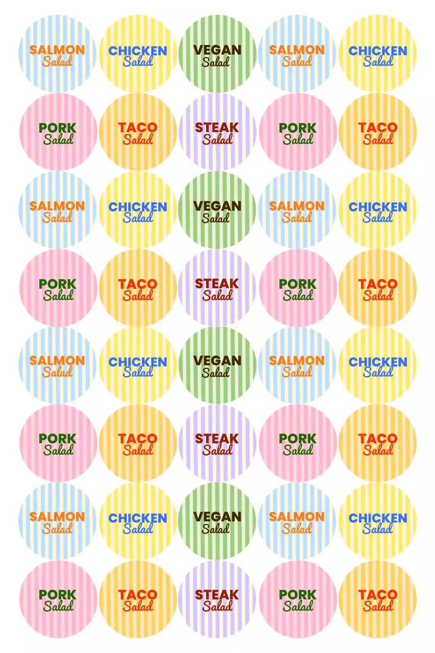 Stiker Makanan Pop Ungu