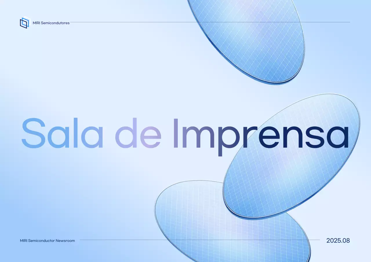 Sala de Imprensa de Tecnologia Moderna Sky Blue