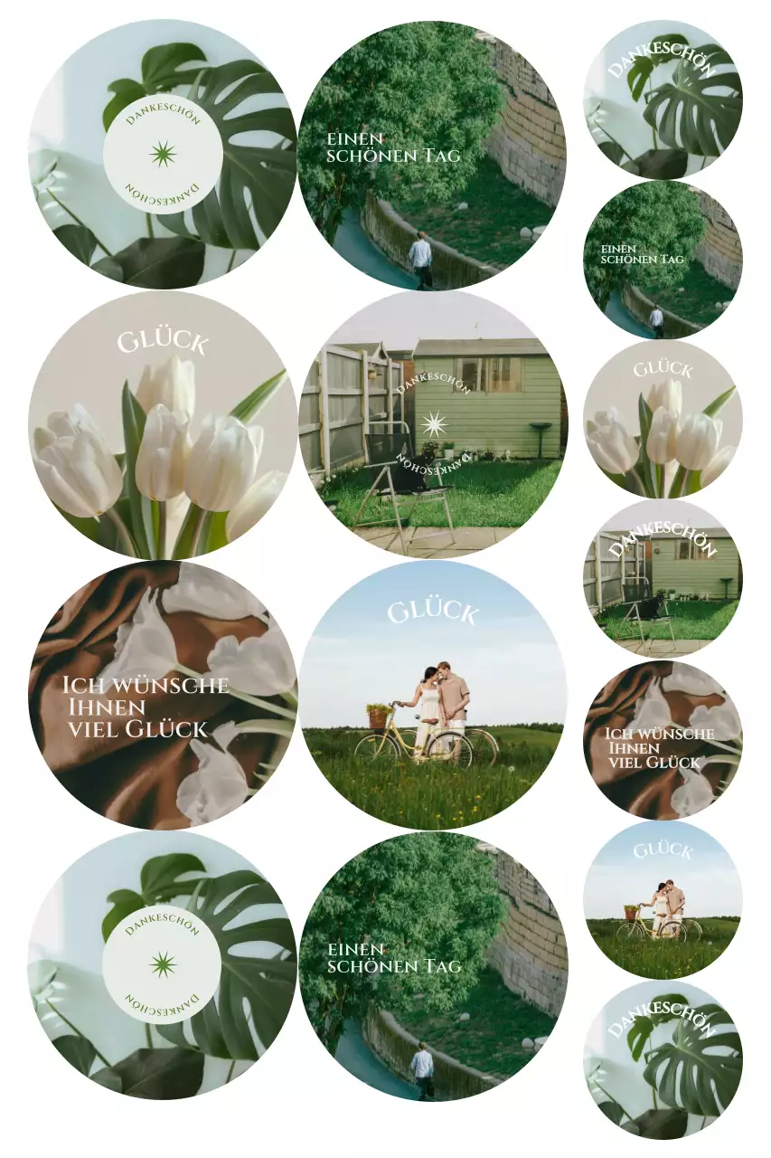 Grüner Minimal-Nachrichtenaufkleber