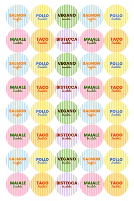 Adesivi alimentari pop viola