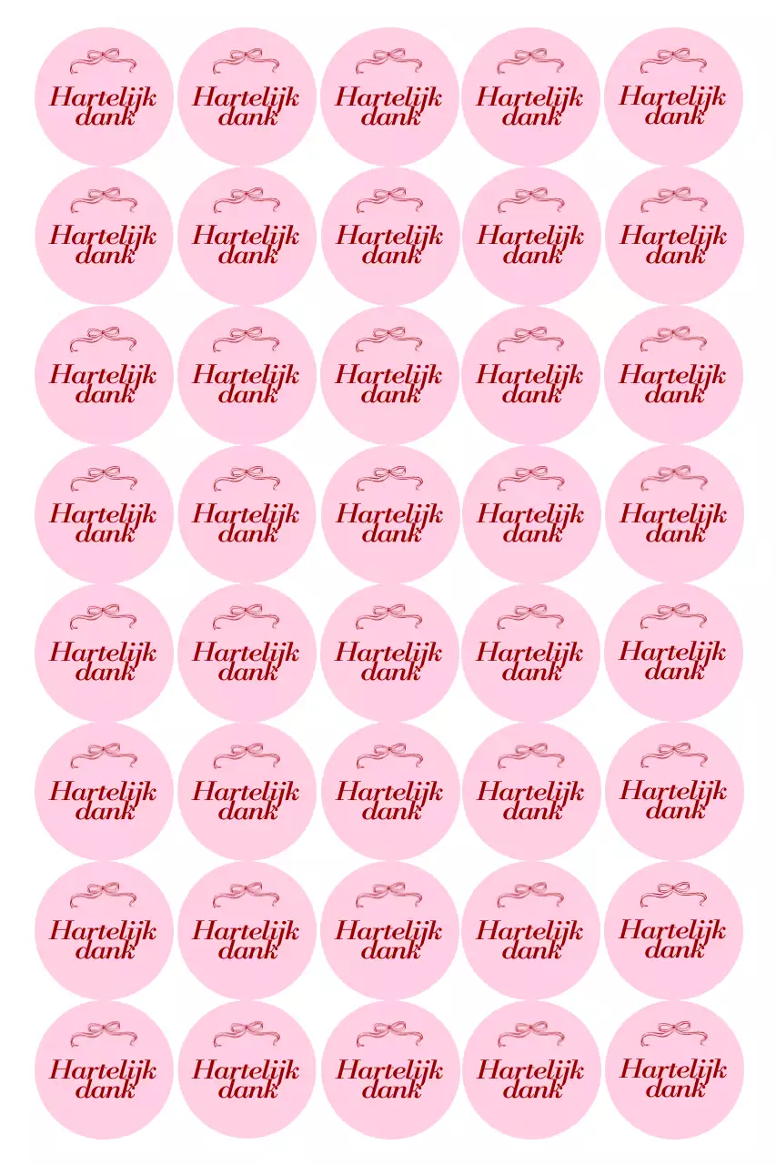 Roze eenvoudige stickerartikelen