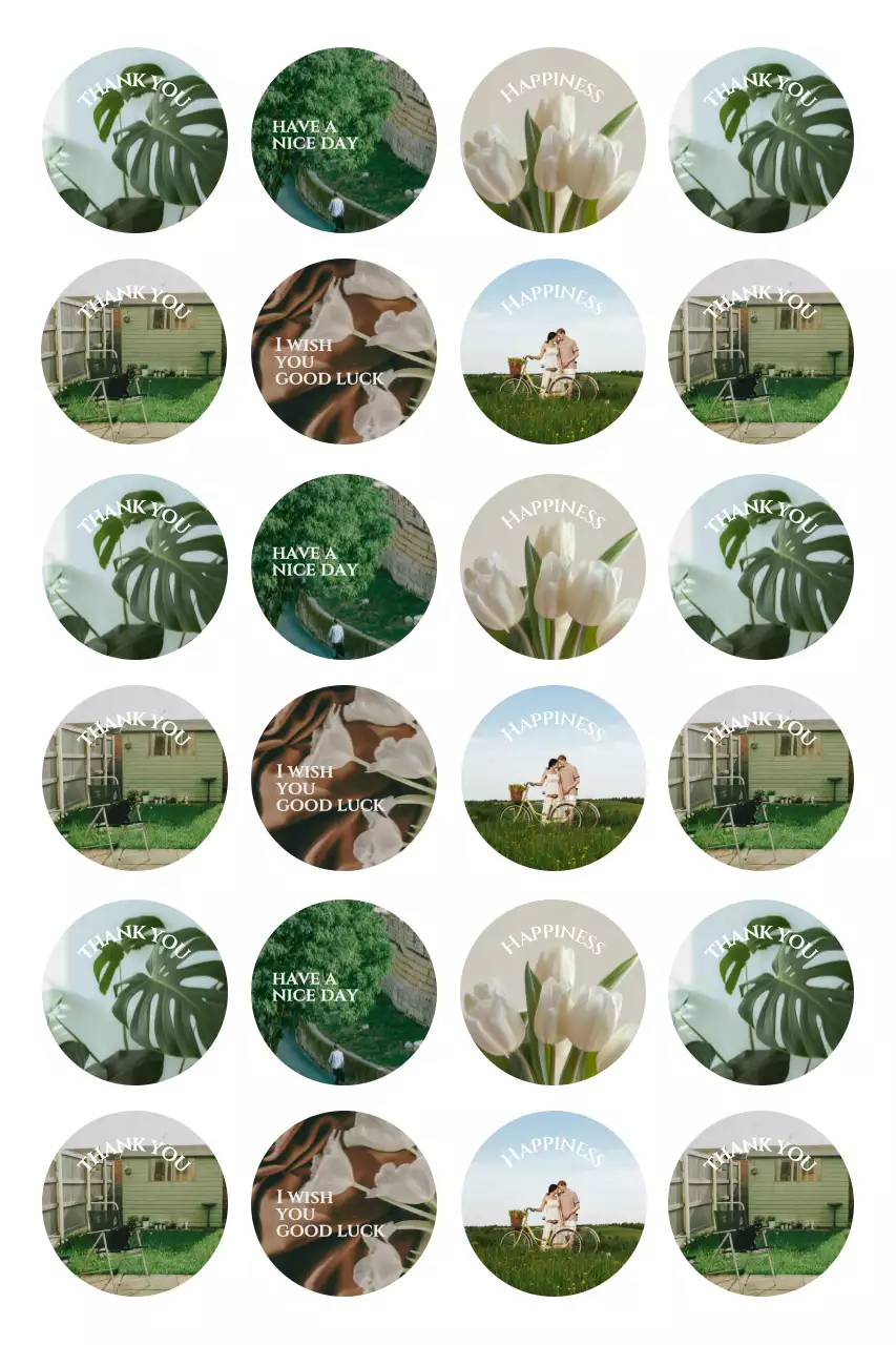 Green Simple Message Sticker