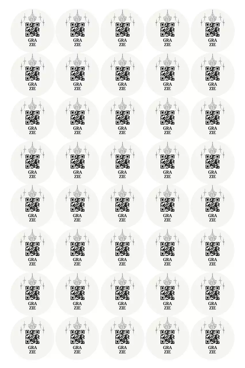 Adesivi di ringraziamento minimalisti in bianco e nero