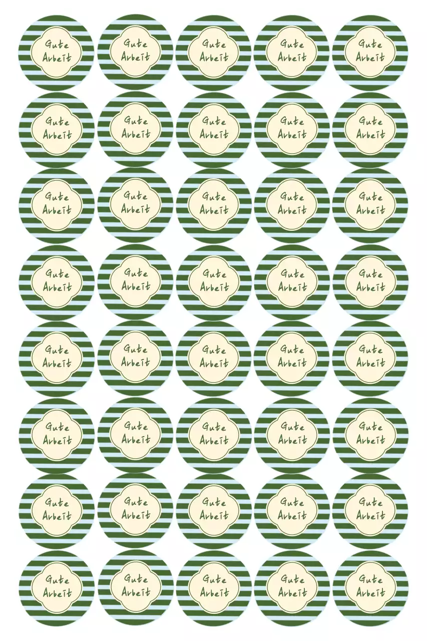 Grüne einfache emotionale Briefpapier-Aufkleber