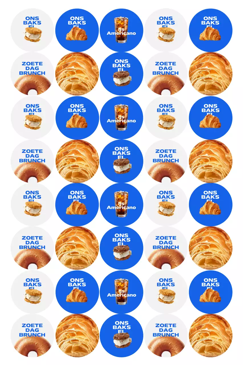 Blue Pop Art Bakkerij Promotie