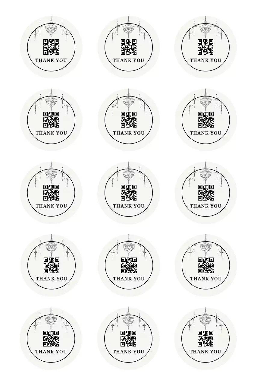 White Minimal Sticker Goods